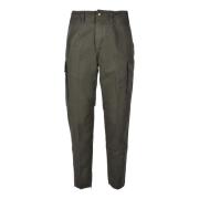 Katoen Elastan Pantalone Don The Fuller , Green , Heren