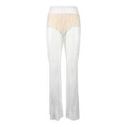 Nylon Broek Patrizia Pepe , White , Dames