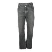 Straight Jeans Covert , Gray , Heren