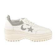 Leren Modieuze Schoenen Rucoline , White , Dames