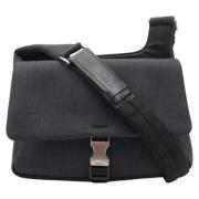 Pre-owned Canvas shoulder-bags Prada Vintage , Gray , Dames