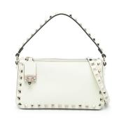 Gestructureerde Leren Rockstud Tassen Collectie Valentino Garavani , B...