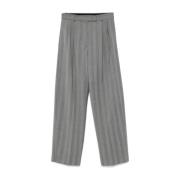 Grijze Casual Broek Sportmax , Gray , Dames