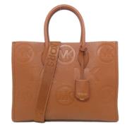 Pre-owned Leather handbags Michael Kors Pre-owned , Brown , Dames