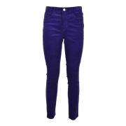 Katoenmix Spandex Broek L'Agence , Purple , Dames