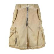 Casual Beige Bermuda Shorts voor Heren Dsquared2 , Beige , Heren