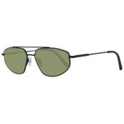 Zwarte Heren Aviator Zonnebril Serengeti , Black , Heren