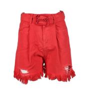 Katoenen shorts voor heren Gaëlle Paris , Red , Dames