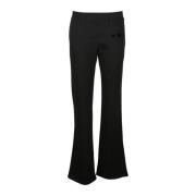 Zwarte broek voor vrouwen Chiara Ferragni Collection , Black , Dames