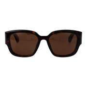 Stijlvolle zonnebril Am0468S Alexander McQueen , Brown , Dames