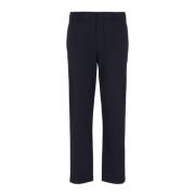 Blauwe Capsule Broek Lichtgewicht Stijlvol Emporio Armani , Blue , Her...