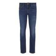 Skinny Fit Denim Jeans Armani Exchange , Blue , Heren