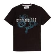 Korte Mouw Bedrukt T-shirt Bikkembergs , Black , Heren