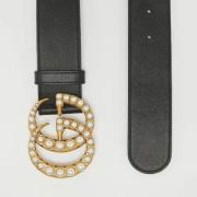 Pre-owned Leather belts Gucci Vintage , Black , Dames