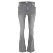 Flare jeans in grijs denim DNM Pure , Gray , Dames