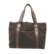 Pre-owned Canvas handbags Bvlgari Vintage , Brown , Dames