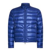 Elektrisch Blauwe Gewatteerde Donsjas Moncler , Blue , Heren