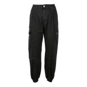 Katoen Elastan Pantalone Please , Black , Dames