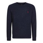 Ronde Hals Gebreide Trui, Klassieke Collectie Polo Ralph Lauren , Blue...