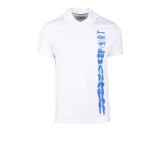 Katoen Elastaan Polo Shirt Bikkembergs , White , Heren