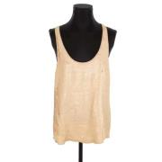 Pre-owned Silk tops Chloé Pre-owned , Beige , Dames