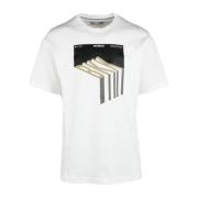 Witte T-shirt voor mannen Bikkembergs , White , Heren