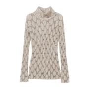 Crème Sweaters Set Twinset , Beige , Dames