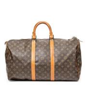 Pre-owned Canvas travel-bags Louis Vuitton Vintage , Brown , Dames