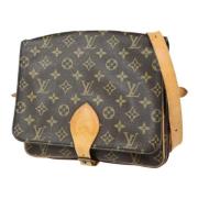 Pre-owned Canvas shoppers Louis Vuitton Vintage , Brown , Dames