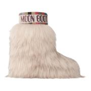 Yeti Stijl Winterlaarzen Moon Boot , Beige , Dames