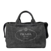 Pre-owned Canvas prada-bags Prada Vintage , Black , Dames