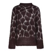 Bruine Trui met Uniek Ontwerp Max Mara , Brown , Dames