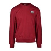 Katoenmix Sweatshirt Diesel , Red , Heren