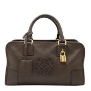 Pre-owned Leather handbags Loewe Pre-owned , Brown , Dames