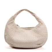 Pre-owned Leather handbags Bottega Veneta Vintage , White , Dames