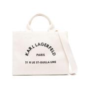 Rue St-Guillaume square tote tas Karl Lagerfeld , White , Dames