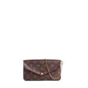 Pre-owned Canvas louis-vuitton-bags Louis Vuitton Vintage , Brown , Da...