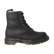 Zwarte Pascal Unisex Leren Laarzen Dr. Martens , Black , Dames