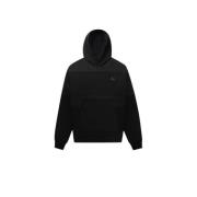 Mesh Overlay Hoodie in Jet Black Balr. , Black , Heren