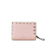 Pre-owned Leather wallets Valentino Vintage , Pink , Dames