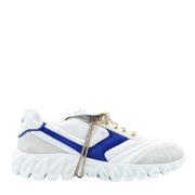 Witte Leren Sneaker Lazzarini Stijl Pantofola d'Oro , White , Heren