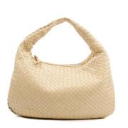 Pre-owned Leather handbags Bottega Veneta Vintage , Beige , Dames