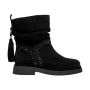 Enkellaars kwast en studs Alma EN Pena , Black , Dames