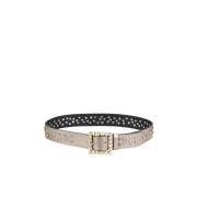 Leren riem studs Alma EN Pena , Brown , Dames