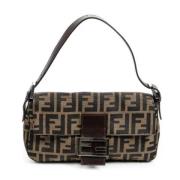 Pre-owned Canvas handbags Fendi Vintage , Brown , Dames