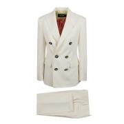 Elegante Boston Suit Jurken Dsquared2 , Beige , Dames