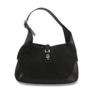 Pre-owned Canvas shoulder-bags Gucci Vintage , Black , Dames