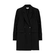 Blazer Jurk met Paillettenmouwen My Jewellery , Black , Dames