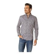 Casual Blauw Overhemd State of Art , Multicolor , Heren