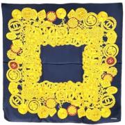 Pre-owned Silk scarves Chanel Vintage , Yellow , Dames